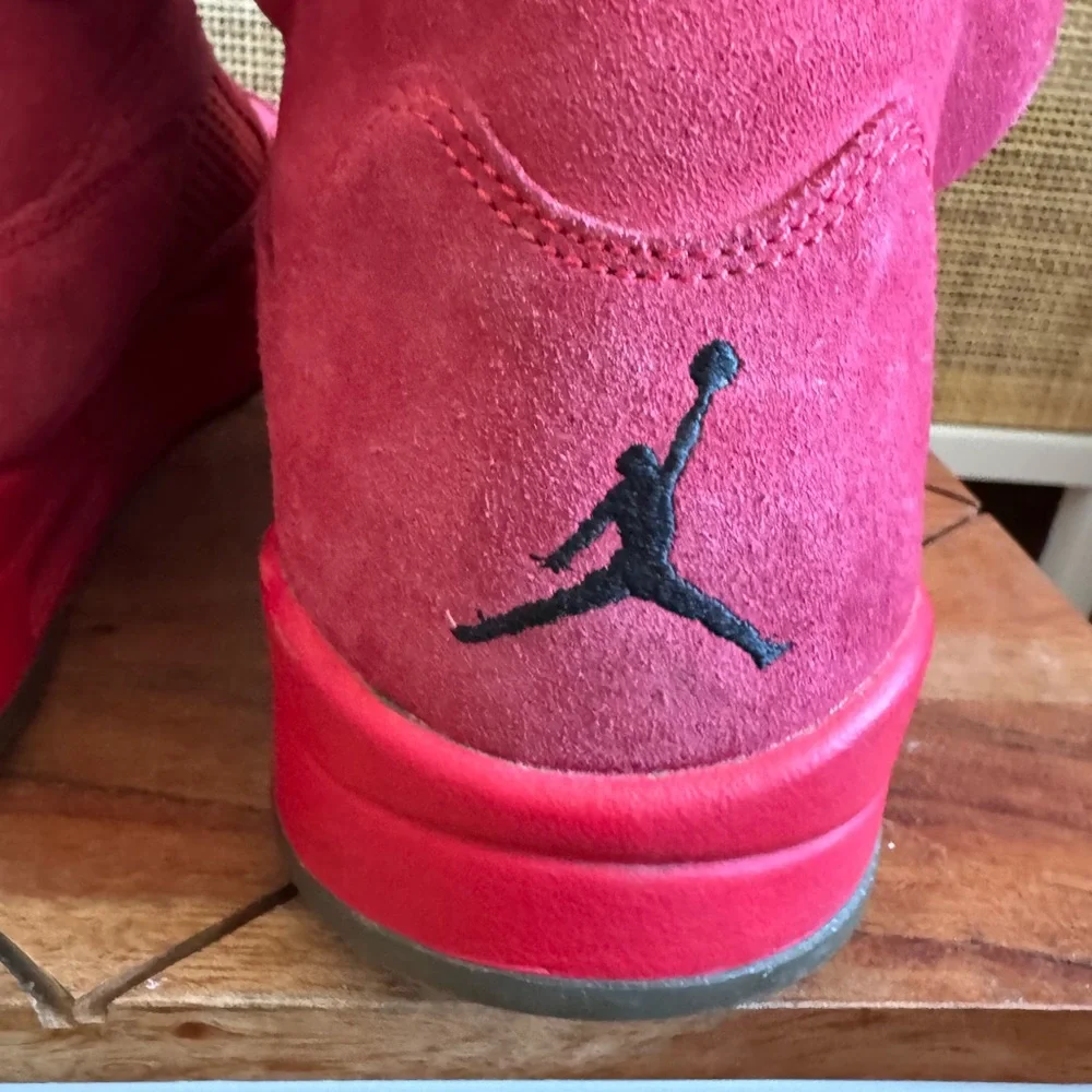 5’s Jordan Red Suede Men’s 13 - Picture 8 of 15